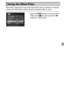 Page 109109
Wind Filter suppresses noise when the wind is strong. However, unnatural 
sound may result when used to record in locations with no wind.
zPress the n button to choose [Wind 
Filter] in the  4 tab, then press the  qr 
buttons to choose [On].
Using the Wind Filter
 