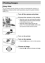 Page 142142
You can easily print the pictures you take by connecting the camera to a 
PictBridge compliant printer (sold separately) using the supplied interface 
cable (p. 2).
Turn off the camera and printer.
Connect the camera to the printer.
zOpen the cover ( ) and insert the cable’s 
small plug firmly into the camera terminal 
in the direction shown ( ).
zInsert the cable’s large plug into the 
printer. For connection details, refer to the 
user guide provided with the printer.
Turn on the printer.
Turn on...