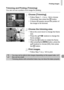 Page 145Printing Images
145
Trimming and Printing (Trimming)You can cut out a portion of an image for printing.
Choose [Trimming].
zFollow Steps 1 – 2 on p. 144 to choose 
[Trimming], then press the m button.
XA frame will appear around the portion of 
the image to be trimmed.
Choose the trimming area.
zMove the zoom lever to change the frame 
size.
zPress the opqr buttons to change the 
frame position.
zPress the m  button to rotate the frame.zAfter pressing the  n button, press the 
op  buttons to choose [OK],...