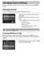 Page 158158
You can customize convenient and commonly used functions in the 3 tab 
(p. 45).
You can change each of the camera’s operation sounds.
zChoose [Sound Options], then press the 
m  button.
zPress the op buttons to choose a menu 
item.
zPress the qr  buttons to choose an option.
When you choose an item in the FUNC. menu (p. 44) or MENU (p. 45), a 
description of the function (hints and tips) is displayed. You can turn off this 
function.
zChoose [Hints & Tips], then press the  qr 
buttons to choose...