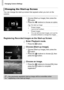 Page 160Changing Camera Settings
160
You can change the start-up screen that appears when you turn on the 
camera.
zChoose [Start-up Image], then press the 
m button.
zPress the qr  buttons to choose an option.
Registering Recorded Images as the Start-up Screen
Enter Playback mode.
zPress the 1 button.
Choose [Start-up Image].
zChoose [Start-up Image], then press the 
m button.
zPress the qr  buttons to choose [2], then 
press the  m button.
Choose an image.
zPress the qr  buttons to choose [OK], then 
press the...