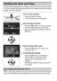 Page 2020
The Date/Time settings screen will appear the first time the camera is turned 
on. Since the dates and times recorded into your images are based on these 
settings, be sure to set them.
Turn on the camera.
zPress the ON/OFF button.XThe Date/Time screen will appear.
Set the date and time.
zPress the qr buttons to choose an option.zPress the op  buttons to set a value.zOnce all settings are complete, press the 
m button.
Set the home time zone.
zPress the qr  buttons to choose your 
home time zone....