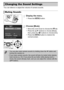 Page 4646
You can silence or adjust the volume of camera sounds.
Display the menu.
zPress the n button.
Choose [Mute].
zMove the zoom lever to choose the 3  tab.zPress the op buttons to choose [Mute], 
then press the qr  buttons to choose [On].
zPress the n button to restore the 
normal screen.
Changing the Sound Settings
Muting Sounds
• You can also mute camera sounds by holding down the  p button and 
turning the camera on.
• If you mute camera sounds, the sound will also be muted when playing 
back movies...