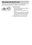 Page 9696
The focus can be locked. After locking the focus, the focal distance will not 
change even when you release your finger from the shutter button.
Lock the focus.
zKeep the shutter button pressed halfway 
and press the q button.
XThe focus locks and %  appears on the 
screen.
zIf you release your finger from the shutter 
button and press the q  button again, % 
will disappear and the focus will unlock.
Compose the scene and shoot.
Shooting with the AF Lock
 