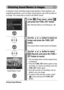 Page 114112
Attaching Sound Memos to Images
In playback mode (including single image playback, index playback, and 
magnifying playback), you can attach sound memos (up to 60 seconds) to 
an image. The sound data is saved in the WAVE format.
Exiting Sound Memos
Press the MENU button.
1In the   (Play) menu, select   
and press the FUNC./SET button.
See Selecting Menus and Settings (p. 49).
2Use the   or   button to select an 
image and press the FUNC./SET 
button.
The sound memo control panel will display.
3Use...