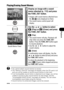 Page 115113
Playback
Playing/Erasing Sound Memos
 You cannot attach sound memos to movies.
 The “Memory card full” message will display when the SD card is full 
and you will be unable to record sound memos to that card.
 If an incompatible sound memo is attached to an image, you will be 
unable to record or play sound memos for that image, and the 
“Incompatible WAVE format” message will display. You can erase 
incompatible sound data using the camera.
 Sound memos for protected images cannot be erased.
The...