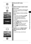 Page 147145
Customizing the Camera (My Camera Settings)
5Press the DISP. button.
6Select an image or record a sound.
Start-up Image
Use the   or   button to select the image 
you wish to register and press the FUNC./
SET button.
Start-up, Operation, Self-timer and Shutter 
Sounds
 Use the   or   button to select   
(Record) and press the FUNC./SET 
button. Recording will start and 
automatically stop when the time is 
exceeded.
 After recording, use the   or   button 
to select   (Register Sound) and press...