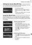 Page 169
Changing Camera Settings
169
Setting the Screen Shut-Off Time
You can adjust the time the screen takes to shut off automatically (p. 52). This 
also works when [Auto Power Down] is set to [Off].
zTouch [Power Saving].zDrag up or down the screen to choose 
[Display Off], then touch  qr to choose a 
time.
zIn order to save battery power, you should 
choose less than [1 min.].
Using the World Clock
When traveling abroad, you can record images with local dates and times 
simply by switching the time zone...