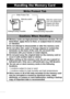 Page 108106
Handling the Memor y Card
Write Protect Tab
Cautions When Handling
zMemory cards are high-precision electronic devices. Do not 
bend them, apply force to them, or subject them to shocks 
or vibration.
zDo not attempt to disassemble or alter the memory card.
zDo not allow dirt, water or foreign objects to contact the 
terminals on the back of the card. Do not touch the 
terminals with your hands or metal objects.
zDo not peel away the original label on the memory card or 
cover it with another label...