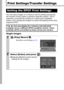 Page 8482
Print Settings/Transfer Settings
You can select images on a memory card for printing and specify 
the number of print copies in advance using the camera. This is 
extremely convenient for printing on a direct print compatible 
printer, or for sending the images to a photo developing service that 
supports DPOF. 
Single Images
Setting the DPOF Print Settings 
The   icon may display for a memory card with print 
settings set by a different DPOF-compliant camera. These 
settings will be overwritten by...