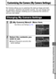 Page 9189
  Customizing the Camera (My Camera Settings)
Customizing the Camera (My Camera Settings)
My Camera allows you to customize the start-up image and start-
up, operation, self-timer and shutter sounds. You can change and 
register these settings, enabling you to customize the camera to 
suit your own tastes.
Changing My Camera Settings
1 (My Camera) Menu  Menu Item.
See Menus and Settings (p. 27).
2Select the contents you 
wish to set.
zSelect [Theme] to set all to the 
same settings. 
 