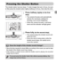 Page 2323
The shutter button has two stops. To take images that are in focus, be sure 
to first press the shutter button lightly (halfway) to focus, then take the shot.
Press halfway (lightly to the first 
stop)
.
XThe camera focuses and automatically 
selects the necessary settings for 
shooting, such as the brightness.
XWhen the camera focuses, it will beep 
twice and the indicator will light green.
Press fully (to the second stop).
XThe camera plays the shutter sound and 
takes the shot.
●Since the shot is...