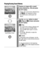 Page 102100Playing/Erasing Sound Memos
1Display an image with a sound 
memo attached (p. 99) and press 
the SET button.
 Images with sound memos attached have 
the     icons displayed on them.
 The sound memo control panel will 
display.
2Use the   or   button to select 
 (Play) or   (Erase) and press 
the SET button.
 (Play)
 The sound memo will play. Playback will 
stop when you press the SET button. 
Press the SET button again to resume 
playback.
 Use the   or   button to adjust the 
sound volume....