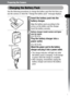 Page 1917
Preparing the Camera
Preparing the Camera
Charging the Battery Pack
Use the following procedures to charge the battery pack the first time you 
use the camera or when the “Change the battery pack” message displays. 
1Insert the battery pack into the 
battery charger.
Align the battery pack according to the 
arrows on the battery and the charger. 
Insert the battery securely.
2Battery charger model names and types 
vary by region.
(For CB-2LU)
Plug the battery charger into a 
power outlet.
(For...