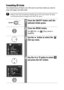 Page 2624Formatting SD Cards
You should always format a new SD card or one from which you wish to 
erase all images and other data.
Please note that formatting (initializing) an SD card erases all data, 
including protected images and other file types.
1Press the ON/OFF button until the 
indicator blinks green.
2Press the MENU button.
The   (Rec.) or   (Play) menu is 
displayed.
3Use the   button to select the   
(Set up) menu.
4Use the   or   button to select   
and press the SET button.
 