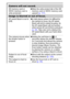 Page 106104
Camera will not record.
SD memory card or 
SDHC memory card is 
write protected. zSlide the write protect tab of the SD 
memory card or SDHC memory card 
upward (p. 117). 
Image is blurred or out of focus.
AF-assist Beam is set to 
[Off].zIn dark places where it is difficult for 
the camera to focus, the AF-assist 
Beam will emit to assist focusing. As 
the AF-assist Beam will not function 
when turned off, set it [On] to activate it 
(p. 24). Take care not to obstruct the 
AF-assist Beam with your...