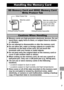 Page 119  Appendix
117
Handling the Memor y Card
SD Memor y Card and SDHC Memor y Card 
Write Protect Tab
Cautions When Handling
zMemory cards are high-precision electronic devices. Do not 
bend them, apply force to them, or subject them to shocks 
or vibration.
zDo not attempt to disassemble or alter the memory card.
zDo not allow dirt, water or foreign objects to contact the 
terminals on the back of the card. Do not touch the 
terminals with your hands or metal objects.
zDo not peel away the original label on...