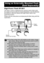 Page 122120
High-Power Flash HF-DC1
This flash is used to supplement the cameras built-in flash when 
the subject is too far away for proper illumination. Use the following 
procedures to affix the camera and High-Power Flash to the 
supporting bracket. 
Please read the instructions accompanying the flash along with this 
explanation. 
Using an Externally Mounted Flash
(Sold Separately)
zThe flash charge time will lengthen as the battery charge 
gets weaker. Always set the power/mode switch to [OFF] 
when you...