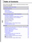 Page 42
Table of Contents
Items marked with a  are lists or charts that summarize camera 
functions or procedures.
Please Read . . . . . . . . . . . . . . . . . . . . . . . . . . . . . . . . . . . . . .   5
Safety Precautions . . . . . . . . . . . . . . . . . . . . . . . . . . . . . . . . .   6
Preventing Malfunctions . . . . . . . . . . . . . . . . . . . . . . . . . . . .   11
Using the LCD Monitor . . . . . . . . . . . . . . . . . . . . . . . . . . . . .   12
LCD Monitor Brightness (Night Display Function)...