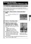 Page 39Shooting
37
With the camera held vertically, you can release the shutter by 
pressing the   button in place of the shutter button. You can also 
shoot with the shutter button.
Shooting Ver tically
 (Ver tical Shutter Release) 
Shooting Mode
 
1 (Rec.) Menu [Ver t. Shutter] [On]*/
[Off].
See Menus and Settings (p. 23).
*Default setting.
2Select a shooting mode.
3Hold the camera verti-
cally, aim at the subject 
and press the   button.
zThe   button will behave as fol-
lows.
-Lit Up: ready to shoot
-Off:...