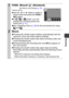 Page 41Shooting
39
1FUNC. Menu * (Standard).
See Menus and Settings (p. 22).*Default setting.
zUse the   or   button to select a 
movie mode and press the FUNC./
SET button.
zIn , 
 or  mode, you can 
change the recording pixels and 
frame rate (p. 41).
zSee Changing Colors (p. 56) for the procedures for using 
 and  .
2Shoot.
zPressing the shutter button halfway automatically sets the 
exposure, focus and white balance settings.
zPressing the shutter button fully starts recording video and 
sound...