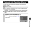 Page 79  Playback/Erasing
77
You can select the transition effect displayed when switching 
between images. 
Playback with Transition Effects
Standard display.
The displayed image darkens and the next image gradually 
brightens until it is displayed.
Press the   button to have the previous image display from the 
left and the   button to have the next image display from the 
right. 
1 (Play) Menu /*/.
See Menus and Settings (p. 23).
*Default setting.
 