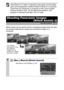 Page 4846
QuickTime 3.0 or later is required to play back movies (Data 
type: AVI/Compression method: Motion JPEG) on a computer. 
QuickTime (for Windows) is included on the Canon Digital 
Camera Solution Disk. On the Macintosh platform, this 
program is standard with Mac OS X or later.
Stitch Assist can be used to shoot overlapping images that can later 
be merged (stitched) to create one panoramic image on a 
computer.
Shooting Panoramic Images 
(Stitch Assist) 
Shooting Mode 
1 (Rec.) Menu [Stitch Assist]....