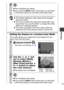 Page 6563
Shooting
4.
zThis completes the setting.
z
If you press the MENU button at this point, you will return 
to the screen where you can select a My Colors mode.
zThe default setting for color swap mode changes 
green into white.
zYou may not obtain the expected results after color 
input mode if you use the flash, or change the white 
balance or metering settings.
zThe colors specified in the color swap mode are 
retained even if the cameras power is turned off.
Setting the Camera to a Custom Color Mode...