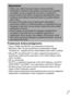 Page 139137 Trademark Acknowledgments 
• Canon, PIXMA and SELPHY are trademarks of Canon Inc.• Macintosh, Mac OS and QuickTime are trademarks of Apple 
Computer Inc., registered in the United States and/or other countries.
•Microsoft® and Windows® are either registered trademarks or 
trademarks of Microsoft Corporation in the United States and/or 
other countries.
• SD is a trademark.
•Wi-Fi
® is a registered trademark of the Wi-Fi Alliance; and Wi-Fi 
CERTIFIED™ and WPA™ are trademarks of the Wi-Fi Alliance. 
•...