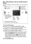 Page 3432
Rec., Play, Wireless, Set up and My Camera 
Menus
Convenient settings for shooting or playback can be set with these 
menus.
Press the MENU button.
Use the   or   button to switch between menus.
You can also use the zoom lever to switch between menus.
Use the   or   button to select menu items.
Some items may not be selectable in some shooting modes.
Use the   or   button to select an option.
• Menu items followed by an ellipsis (...) can only be set after 
pressing the FUNC./SET button to display the...