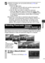 Page 5149
Shooting
zBefore recording, you can set the AE lock (p. 53) and 
exposure shift.
1. Press the   button. The exposure will lock (AE lock) and the exposure shift 
bar will appear on the LCD monitor.
2. Use the   or   button to adjust the exposure.
Press the   button again to release the setting. Also, 
the setting will be canceled if you press the  MENU button 
or change the white balance, photo effect or shooting 
mode settings.
z QuickTime 3.0 or later is required to play back movies 
(Data type:...