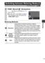 Page 5755
ShootingMetering Methods
Switching between Metering Modes
Shooting Mode 
1FUNC. Menu * (Evaluative).
See 
Menus  and Settings  (p. 31).* Default setting.
zUse the   or   button to select 
the metering mode and press the 
FUNC./SET  button.
Evaluative
Appropriate for standard shooting conditions, 
including backlit scenes. The camera divides images 
into several zones for metering. It evaluates complex 
light ing condit ions, such as t he posit ion of the subject, 
the brightness,  the direct  light,...