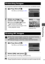 Page 8987
  Playback/Erasing
You can protect important images and movies from accidental erasure.
Please format the memory card when you want to erase not only 
image data but also all the data contained on the card (p. 28).
Protecting Images
1 (Play) Menu .
See Menus  and Settings  (p. 32).
2Select an image to 
protect and press  .
zPressing the  FUNC./SET button 
again cancels the setting.
z You can also protect images in the 
index playback mode.
Erasing All Images
z Note that erased images cannot be...