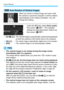 Page 214Handy Features
214
When you shoot a vertical image and view it with 
the camera or personal computer, it will be rotated 
automatically to the vertical orientation. You can 
change this setting.
Under the [51] tab, select [ Auto rotate], 
then press < Q/0 >. The available 
settings are described below. Select one, 
then press < Q/0 >.
 [On zD]:
The vertical image is automatically rotated during playback 
on both the camera’s LCD monitor and on the computer.
 [On D]:The vertical image is automatically...