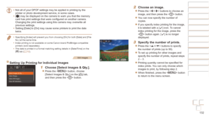 Page 132132
Before Use
Basic Guide
Advanced Guide
Camera Basics
Auto mode / Hybrid 
Auto mode
Other Shooting 
Modes
P Mode
Playback Mode
Wi-Fi Functions
Setting Menu
Accessories
Appendix
Index
Before Use
Basic Guide
Advanced Guide
Camera Basics
Auto mode / Hybrid 
Auto mode
Other Shooting 
Modes
P Mode
Playback Mode
Wi-Fi Functions
Setting Menu
Accessories
Appendix
Index
•	Not all of your DPOF settings may be applied in printing by the 
printer or photo development service, in some cases.
•	 [
] may be displayed...