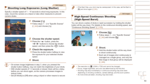 Page 5050
Before Use
Basic Guide
Advanced Guide
Camera Basics
Auto mode / Hybrid 
Auto mode
Other Shooting 
Modes
P Mode
Playback Mode
Wi-Fi Functions
Setting Menu
Accessories
Appendix
Index
Before Use
Basic Guide
Advanced Guide
Camera Basics
Auto mode / Hybrid 
Auto mode
Other Shooting 
Modes
P Mode
Playback Mode
Wi-Fi Functions
Setting Menu
Accessories
Appendix
Index
Still Images
Shooting Long Exposures (Long Shutter)
Specify a shutter speed of 1 – 15 seconds to shoot long exposures. In\
 this 
case, mount...