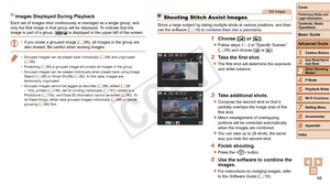 Page 6666
1
2
4
5
6
7
8
9
Preliminary Notes and 
Legal Information
Contents: Basic 
OperationsCamera Basics
Auto Mode/Hybrid 
Auto Mode
Playback Mode
Wi-Fi Functions
Setting Menu
Accessories
Appendix
Index
Basic Guide
P Mode
Cover 
3
Advanced Guide
Other Shooting 
Modes
Images Displayed During Playback
Each set of images shot continuously is managed as a single group, and 
only the first image in that group will be displayed. To indicate that the 
image is part of a group, [
] is displayed in the upper left of...