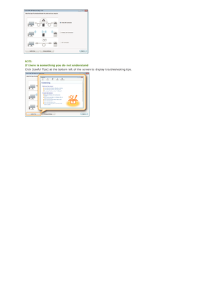 Page 260If there is  something  you do  not  understand
Click [Useful  Tips] at the  bottom left  of the  screen to  display troubleshooting tips.
>à>Ý>Ì>Û>Ì>á>ß
 