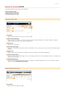 Page 1240HWJ-036
Remote UI Screens
This section  describes  the  main  screens of the  Remote  UI.
Portal Page (Main Page)
[Status Monitor/Cancel] Page
[Settings/Registration] Page
[Log Out]Logs out  from the  Remote  UI and  returns  to  the  log on  page.
[Mail to System Manager]Displays  a window  for  creating an  e-mail to  the  system manager. Contact  information  for  the  system manager is  specified in
[System Manager  Information] under [System Management].
Refresh  IconRefreshes  the  current  page....