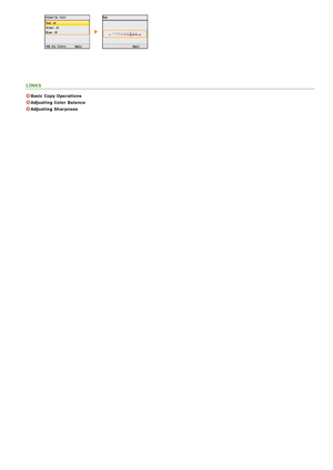 Page 118LINKS
Basic Copy Operations
Adjusting  Color  Balance
Adjusting  Sharpness
>Ý>Ý>ä>Ì>Û>Ì>â>ã>â
 