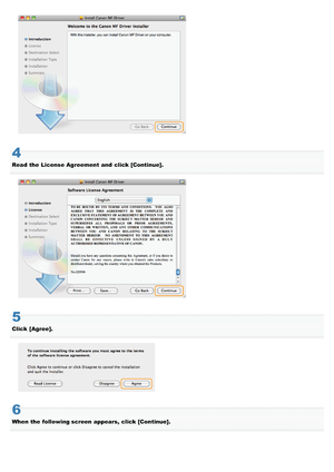 Page 7054
Read  the  License Agreement  and  click [Continue].
5
Click  [Agree].
6
When  the  following screen appears, click [Continue].
>Þ>å>Ì>Û>Ì>ã>à
 