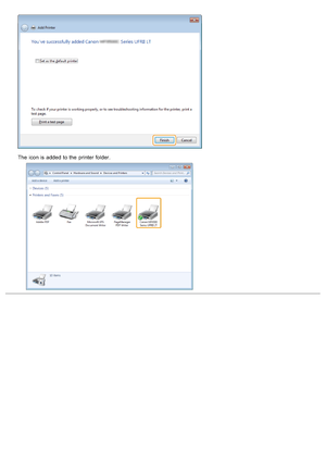 Page 726The icon is added  to the  printer folder.
>á>Ü>Ì>Û>Ì>ã>à
 