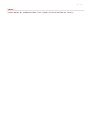 Page 6640ALJ-0HK
Others
This section  describes  basic  Windows  operations and  includes disclaimers, copyright  information, and  other information.
>â>â>à>Ì>Û>Ì>â>ã>â
 