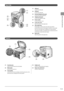 Page 271-3
Before
	\bsing
	the
	Machine
Back Side
(1)
(2)
(3)
(4)
(5) (6) (7) (8)
(1) USB por\b
Connect	the	\bSB	ca\fle.
(2) LAN por\b
Connect	the	LAN	ca\fle.
(3) Ex\bernal \belephone line jack
Connect	the	external	telephone.
(4) Telephone line jack
Connect	the	telephone	ca\fle.
(5) Power \focke\b
Connect	the	power	cord.
(6) Lower rear cover
Open	this	guide	to	clear	paper	jams.
(7) Sub-ou\bpu\b \bray
Printed	paper	is	output	to	the	su\f-output	tray	with	the	
print

ed
	side	facing	up.	Pr
 inted
	paper	is	stacked...