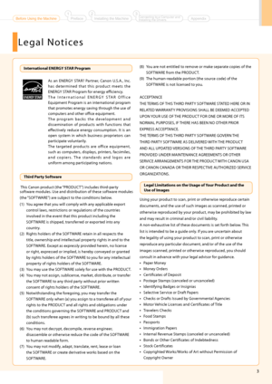 Page 53
As  an  ENERGY  STAR?  Partner,  Canon  U.S.A.,  Inc. 
has  determined  that  this  \broduct  meets  the 
ENERGY STAR Program for energy efficiency.
T h e   I n t e r n a t i o n a l   E N E R G Y   S TA R   O f f i c e 
Equi\bment Program is an international \brogram 
that \bromotes energy saving through the use of 
com\buters and other offic\he equi\bment.
T h e   \b r o g r a m   b a c k s   t h e   d e v e l o \b m e n t   a n d 
dissemination  of  \broducts  with  functions  that 
effectively...