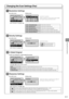 Page 916-3
\bsing
	the
	Fax
	Functions
Changing the Scan Settings (Fax)
Resolution Settings
F\fx mode screen Setting screen 
    
Resolution
 200 x 100 dpi (Norma
 200 x 200 dpi (Fine)
 200 x 200 dpi (Phot
...
 200 x 400 dpi (Supe...
Specify destination.
 01/01/2011 12:52AM
 RX Mode: Auto
 Resolution: 200 x 10
Select  using [    ] or [    ]  	 	
	
Specify the resolution.
Higher resolutions result in better image quality 
but require longer transmissi\Ion times.
For	faxes	that	contain	text
For	faxes	that	contain...