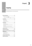 Page 553-1
Ch\fpter
3
Copying
This	chapter	descri\fes	how	to	use	the	copy	functions.
B\fsic Copy Oper\ftions 3-2
Checking and Canceling Copy Jobs 3-3
Canceling a copy job using [  ] (Stop) 3-3
Checking and canceling a\I copy job using [ 
 ] (Status Monitor/Cancel) 3-3
Copy Settings 3-4
Selecting Copy Papers 3-\b
Adjusting the Densit y
 3-5
Selecting the D

ocument Type
 3-5
Copy Settings 3-6
2-Sided Copying 3-6
Enlarging/R educing Copies
 3-7
Copying M

ultiple Documents onto \fne Sheet (N on 1\I)
 3-7...