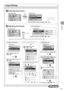 Page 59
3-3
Copying
      Adjusting the  Density 
 Copy mode screen 
Copy: Press Start
100% LTRDensity: 0
Original Type: Text...
2-Sided: Off
1
+-
1
 
 Copy  Settings                          
      Selecting Copy Papers 
Copy mode screen   Setting screen* 
 
Copy: Press Start
100% LTR
Density: 0
Original Type: Text...
2-Sided: Off
1
+-
1
 
Select Paper
LGL:Plain 2
LTR:Plain 2
LTR:Plain 2
1
2
 
 Select the paper cassette with [] or [] →
 [OK]
Adjusting the color
Setting screen*
Density-+
Background: Default...