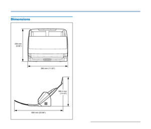 Page 103103
Dimensions
230 mm
(9.06)
280 mm (11.02)
606 mm (23.86)366.4 mm
(14.43)
 