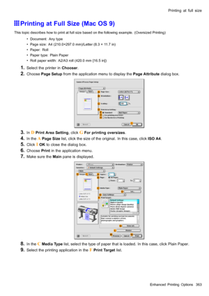 Page 377
 3ULQWLQJDWIXOOVL]H
 3ULQWLQJDW)XOO6L]H0DF26
 7KLVWRSLFGHVFULEHVKRZWRSULQWDWIXOOVL]HEDVHGRQWKHIROORZLQJH[DPSOH2YHUVL]HG3ULQWLQJ
 